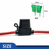 Picture of 12 AWG Inline Fuse Holder - 12 Gauge Fuse Holder for 30A Blade Fuse (6 Pack)