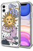 Picture of HEYORUN Sun Moon Design Clear Case Compatible for iPhone 11 Released 2019, Star Cloud Girls and Women Back Case Cover, Cute Cartoons Transparent Soft TPU Bumper Shockproof Protective Phone Case