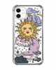 Picture of HEYORUN Sun Moon Design Clear Case Compatible for iPhone 11 Released 2019, Star Cloud Girls and Women Back Case Cover, Cute Cartoons Transparent Soft TPU Bumper Shockproof Protective Phone Case