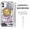 Picture of HEYORUN Sun Moon Design Clear Case Compatible for iPhone 11 Released 2019, Star Cloud Girls and Women Back Case Cover, Cute Cartoons Transparent Soft TPU Bumper Shockproof Protective Phone Case