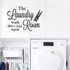 Picture of Laundry Room Stickers Art Quotes Words Removable Wall Decor Design Wash Dry Fold and Repeat for Laundry Room Decals (1 Sheet)