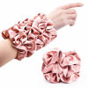 Picture of CEELGON Satin Silk Scrunchies for Hair Big Scrunchies Satin Hair Ties Hair Scrunchie 10 Pack (Rose Gold)