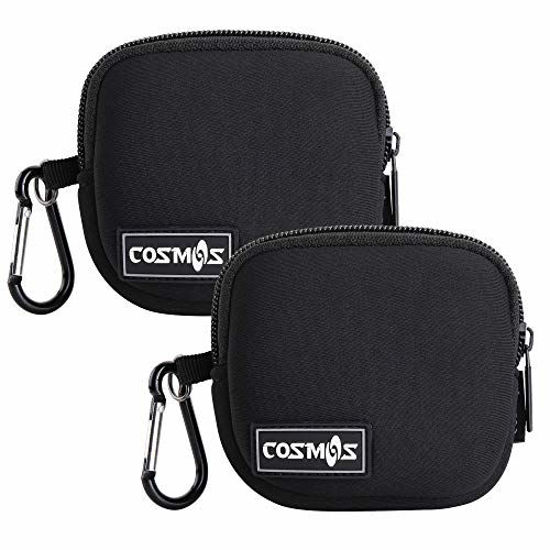 Picture of CM Pack of 2 Mini Pouch Case Bag Small Travel Storage Carrying Bag Compatible with MagSafe Power Adapter, Laptop Accessories Cables, Cords, USB Drives, Earphones