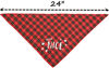 Picture of Naughty Nice Dog Bandana 2 Pack, Triangle Reversible Christmas Pet Scarf for Boy or Girl, Bandana for Small Medium Large Dogs