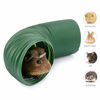 Picture of Niteangel Fun Tunnel with 3 Pack Play Balls for Guinea Pigs, Chinchillas, Rats and Dwarf Rabbits (Dark Green)