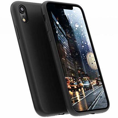 Picture of A Better Minimalist Case for iPhone XR, Moduro Ultra Thin [1.5mm] Slim Fit Flexible Soft TPU Case for iPhone XR (Matte Black)