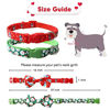 Picture of Christmas Dog Collar with Bow Tie, 2 Pack Holiday Santa and Snowman Collar for Small Medium Large Dogs Pets Puppies (Large-(16-27") Neck 1" Wide)