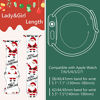 Picture of Christmas Watch Band Compatible with Apple Watch Band 42mm 44mm 45mm iWatch SE Series 7 6 5 4 3 2 1, Santa Claus Strap Wristband, Soft Sport Replacement Strap Band for Girls