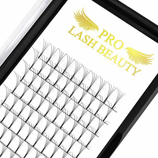 Picture of Premade Fans Eyelash Extensions 4D-D-0.10-13 Long Stem Premade Volume Eyelash Extensions Volume Lash Extensions .07 .10 Premade Volume Fans C D Curl Pre made Lash Fans(4D-D-0.10,13 mm)