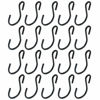 Picture of T Tulead S-Shape Hooks Hanger Hook Black Ornament Hooks Light Duty 1.79-Inch Length Small Iron Hooks Connector Pack of 20