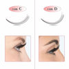 Picture of Premade Fans Eyelash Extensions 3D-D-0.07-14 Short Stem Premade Volume Eyelash Extensions 3D 5D 7D Volume Lash Extensions 9 to 20 mm Pre made Lash Fans C D Curl .07 .10(3D-D-0.07,14mm)