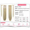 Picture of SEIKEA Clip in Ponytail Extension Wrap Around Straight Hair for Women (28", Ash Blonde)