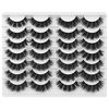 Picture of Wiwoseo False Eyelashes Full Fluffy Volume Wispy Faux Mink Lashes Short for Small Eyes 14 Pairs Pack