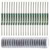 Picture of Gebildet 20pcs Glass Reed Switch Reed Contact Normally Open (N/O) Magnetic Induction Switch (2mm×14mm) with 20pcs Multi-Use Magnetic Sheet