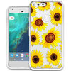 Picture of Google Pixel Case,Topnow [Anti-Scratch PC + Shockproof Anti-Drop Soft TPU] Advanced Printing Pattern Phone Cases Glossy Drawing Design Cover for Google Pixel(Blossoming Sunflower)