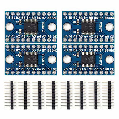 Picture of Icstation TXS0108E 8 Channel Logic Level Converter 3.3V 5V Bi-Directional High Speed Shifter for Arduino Raspberry Pi IIC I2C SPI (Pack of 4)