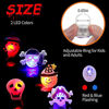 Picture of DERAYEE Halloween LED Rings for Kids, 50Pcs Light Up Ring Toys Halloween Party Favors Flash Finger Lights Glow in The Dark Treats Goodie Bag Fillers