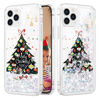 Picture of Caka Christmas Glitter Case for iPhone 12 Pro Max Case for Women Girls Girly Bling Sparkle Liquid Quicksand Luxury Moving Glitter Snowflake TPU Phone Case for iPhone 12 Pro Max (Tree)