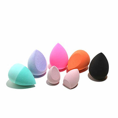 Picture of AOA Studio Beauty Makeup Sponge Blender Multiple Combo Set for Gift Makeup Blender Latex Free and High Definition set of 7 For Powder Cream and Liquid