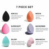 Picture of AOA Studio Beauty Makeup Sponge Blender Multiple Combo Set for Gift Makeup Blender Latex Free and High Definition set of 7 For Powder Cream and Liquid