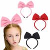 Picture of Women Big Bows Headbands Bow Headband Hairbands for Women Girls Bow Hair Hoop Birthday Halloween Christmas Party Costume Accessories Gifts Pink 1Pcs