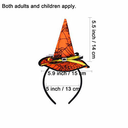 Picture of Mini Halloween Witch Hat Headband Kids Witch Halloween Costume