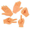 Picture of AQKILO Tiny Hands Miniature Little Hands Finger Puppets Mini Finger Hands Rock-Paper-Scissors Yeah Middle Finger Fist Tiktok Toys (5 Pcs)