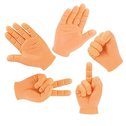 Tiny Hands for Fingers Mini Hands - 10 Pcs Small Rubber Hands Puppets Tiny  Hands for Your Fingers High Five Left Right Tiny Little Hands - Realistic