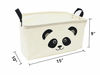 Picture of TIBAOLOVER Square Storage Bin Shelves Storage Basket with Handles-for organizing Baby Toys Bins,Kids Toys,Baby Clothing,Children Books, Gift Baskets(Panda)