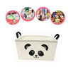 Picture of TIBAOLOVER Square Storage Bin Shelves Storage Basket with Handles-for organizing Baby Toys Bins,Kids Toys,Baby Clothing,Children Books, Gift Baskets(Panda)