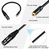 Picture of XLR to 1/8 Female Adapter, Devinal Balanced Mini-Jack(3.5mm) Female to Microphone Cable, 3.5mm Stereo TRS to XLR Female Transforming Cord Converter