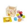 Picture of Melissa & Doug Disney Baby Winnie the Pooh Wooden Shape Sorting Cube - Educational Toy With 9 Shapes