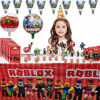 Picture of LEBERY Robot Blocks Gift Bags 30PCS, Robot Blocks Ro-blox Birthday Party Favors Goodie Bags Candy Treat Bags, Kids Robot Ro-blox Themed Party Supplies Video Game Birthday Decoration