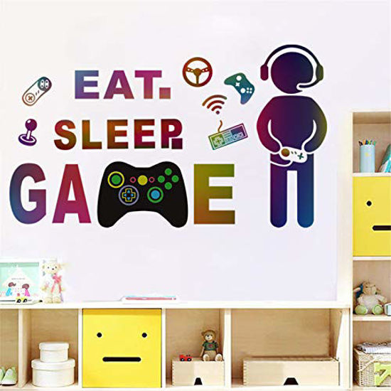 Wall Decal Video Games BoysGamer Gaming Joysticks Home Decor Mural