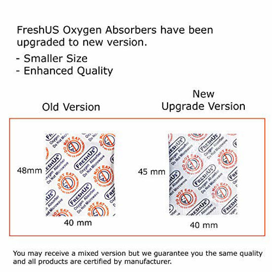 Picture of FreshUs 100cc Oxygen Absorber(100 packets in a bag, Total 100 Packets) - Long Term Food Storage (100, 100 CC)