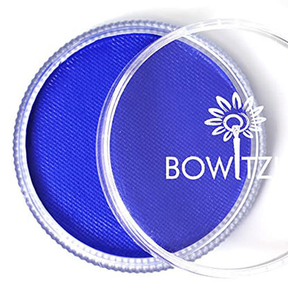 Picture of Bowitzki 30g Professional Face Paint Body Paint Water Based Face painting Makeup Safe for Kids and Adults Split Cake Single Color Halloween Christmas Party - Blue