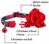 Picture of BoomBone Christmas Cat Collar Flower,Dog Collars Charms Pet Xmas Accessories