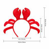 Picture of Amosfun Lobster Head Bopper Red Crab Headband Animal Cosplay Headband Cute Lobster Shaped Hair Hoop Hair Accessories for Halloween Christmas Cosplay Party Costume