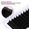 Picture of Lash Extensions C Curl 0.07 16mm Self Fanning Lashes Black Easy Fans Eyelash Extensions Supplies (0.07-C, 16mm)