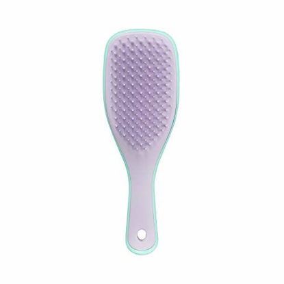 Picture of Tangle Teezer | The Mini Ultimate Detangler Hairbrush for Wet & Dry Hair | Perfect for Traveling & Small Hands | Eliminates Knots & Reduces Breakage | Mint Wisteria Leaf