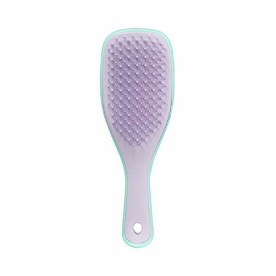 Picture of Tangle Teezer | The Mini Ultimate Detangler Hairbrush for Wet & Dry Hair | Perfect for Traveling & Small Hands | Eliminates Knots & Reduces Breakage | Mint Wisteria Leaf