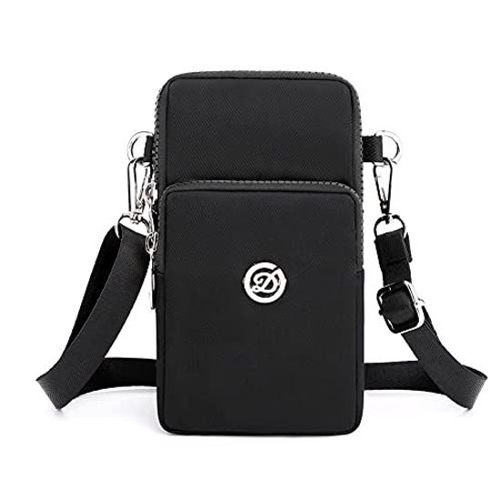 Picture of Women Crossbody Cell Phone Purse Smartphone Shoulder Bag Sport Armband for Samsung Galaxy Note 20 Ultra/ S21 Ultra/S20 Plus/A71 A21s, LG Stylo 6/V60 ThinQ/K51s, Moto G Power Stylus/OnePlus 8 Pro,Black