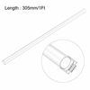 Picture of uxcell 2pcs Clear Rigid Tubing 8mm(5/16'') ID x 10mm(25/64'') OD x 1Ft Length Round Plastic Polycarbonate Tube