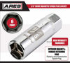 Picture of ARES 11021 - 9/16-inch 3/8-inch Drive Magnetic Spark Plug Socket - Powerful Magnet Retains Spark Plugs - Heat Treated Chrome Vanadium Steel - High Visibility Markings