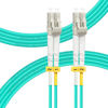 Picture of FLYPROFiber 2M OM4 LC to LC Fiber Patch Cable | Length Options: 0.2m-50m, 40GB/100GB Duplex LC-LC 50/125um Multimode Fiber Optic Cable Cord LSZH 2Meter(7ft)