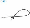 Picture of JJC TCR-70BK Black 70cm Threaded Cable Release, Mechanical Shutter Release Cable, Mechanical Cable Release with Bulb-Lock Design for Long exposures