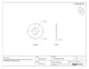 Picture of 316 Stainless Steel Flat Washer, Plain Finish, 3/8" Hole Size, 13/32" ID, 1" OD, 0.065" Nominal Thickness (Pack of 25)