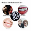 Picture of Gustum 3 Pairs Vampire Fangs Teeth with 1 Tube Teeth Pellets Adhesive Halloween Horror Party Cosplay Costumes Accessory Prop Decoration White