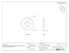 Picture of 316 Stainless Steel Flat Washer, Plain Finish, 1/4" Hole Size, 9/32" ID, 11/2" OD, 0.065" Nominal Thickness (Pack of 10)