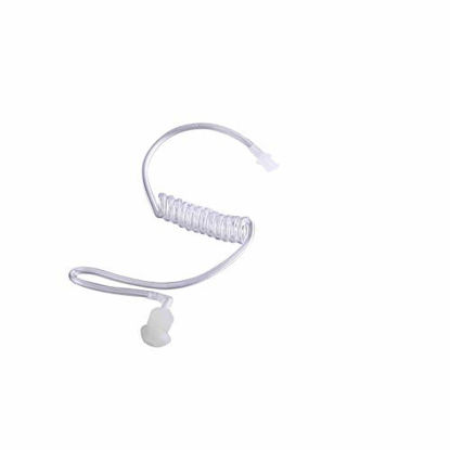 Picture of KEYBLU 2Pcs Clear Acoustic Tube Replacement for Two Way Radio Earpiece, Headset (with Connector 2 Pack)